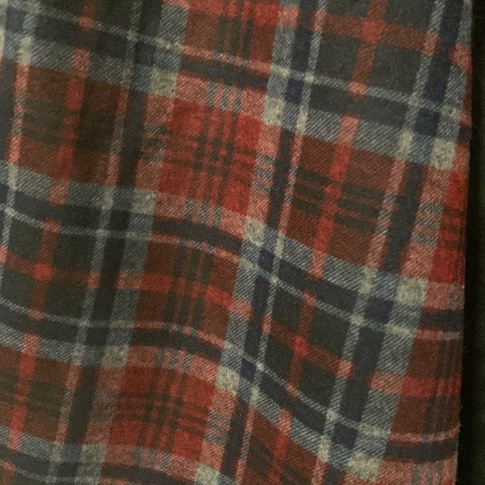 LAST 1️⃣🔴⚫️BLACK BURGUNDY CHECKERED TRENCH JACKET⚫️🔴 - Picture 8 of 10